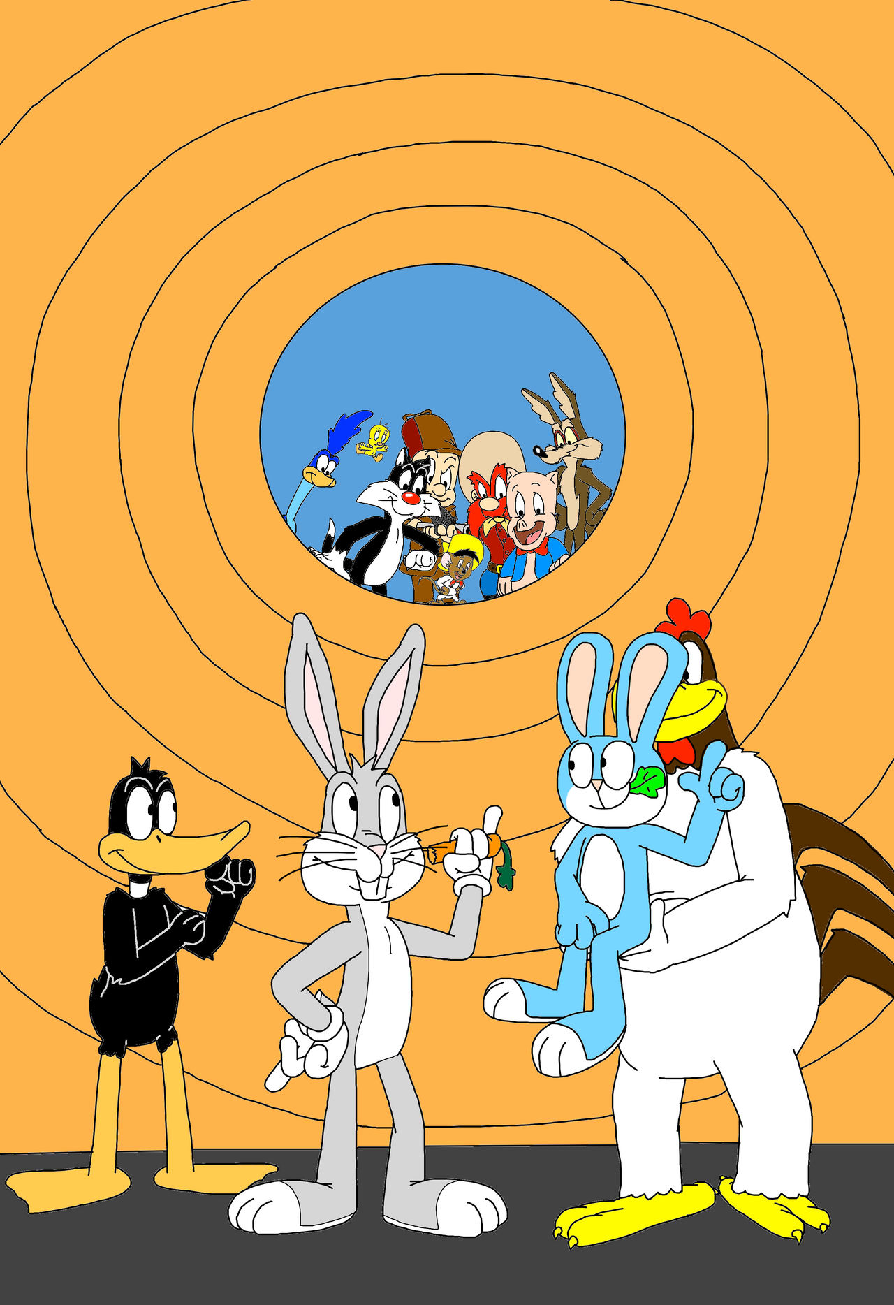 Rodrick Rabbit, Looney Tunes by SebiGraphArt on DeviantArt