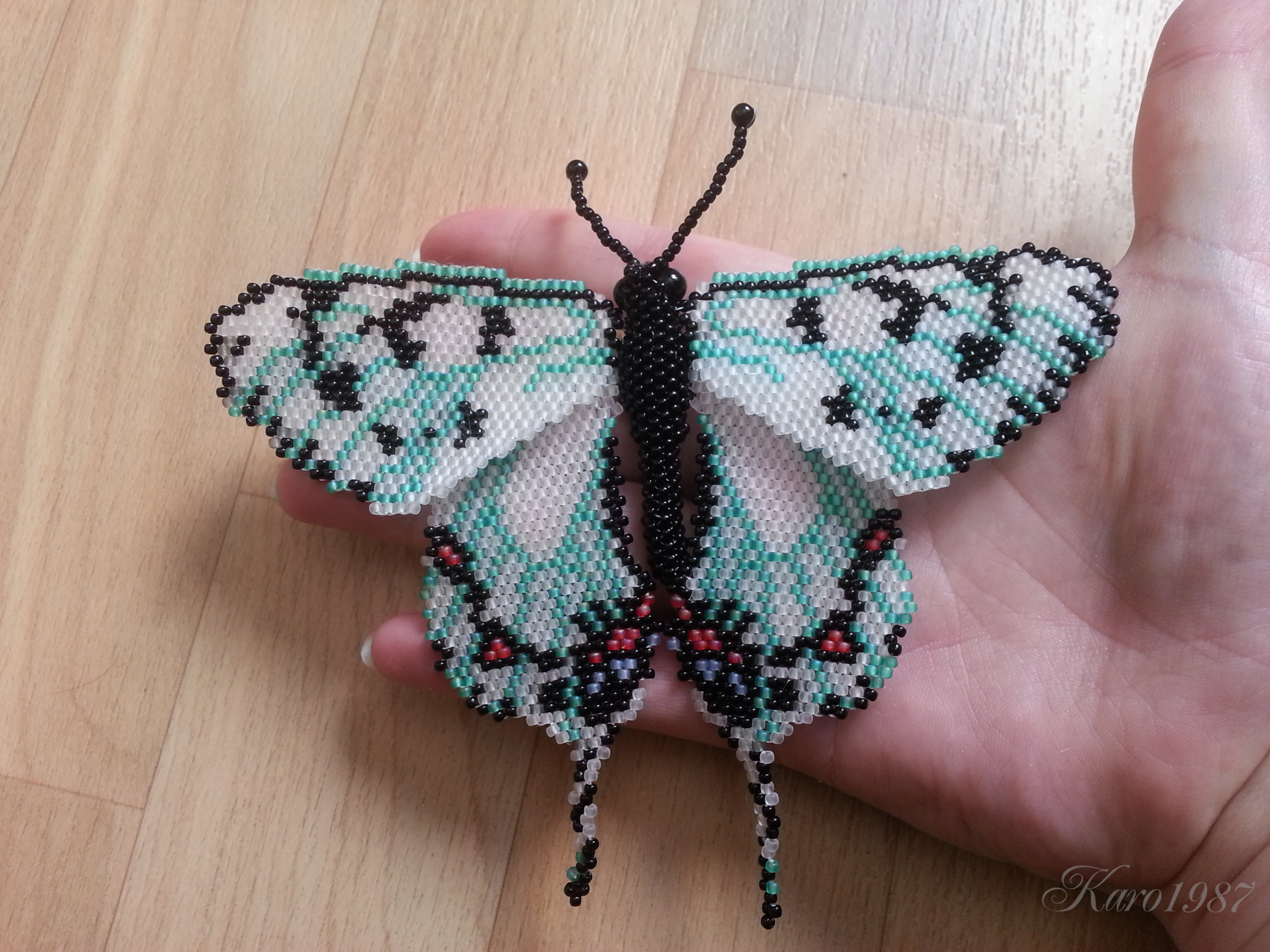 beaded butterfly