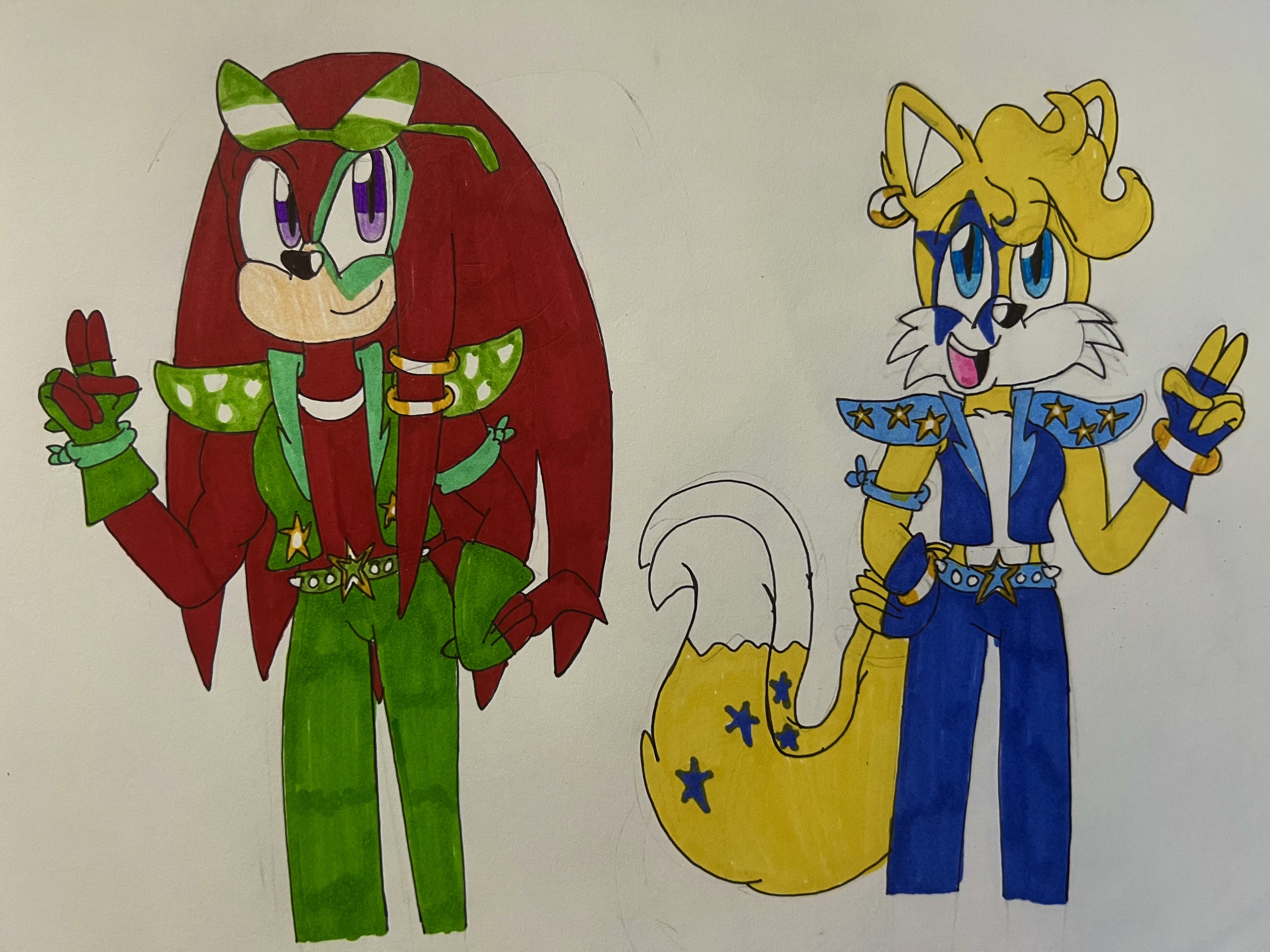 Sonic, Tails, Knuckles, and Shadow (soniclookyou) by gabrielmarioandsonic  on DeviantArt