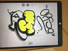 Ipad drawing Orso Graffiti