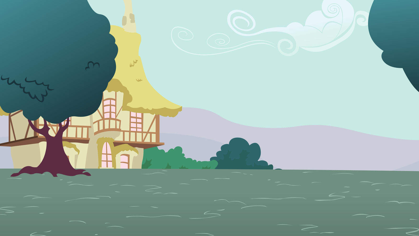 Simple Ponyville Background