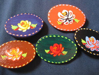 flower brooches