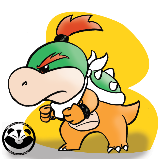 Bowser Jr. (Paper Mario TTYD Style) by MuzYoshi on DeviantArt