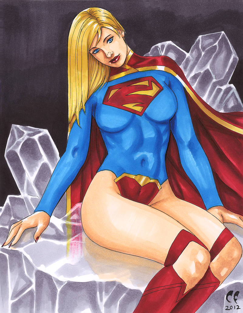 Supergirl Chillin in the fortress