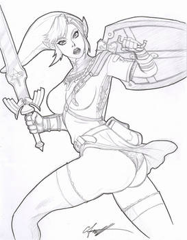 Female Link Sketch