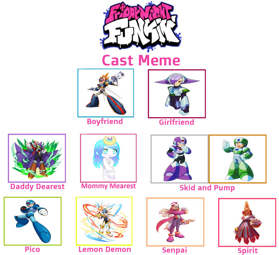 My Fnf Cast by Akari-Digitalorb on DeviantArt