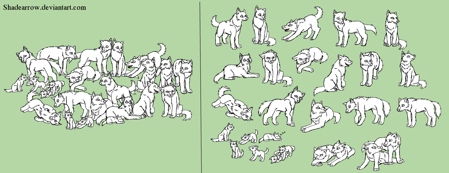 Wolf Pack Base by YarrowLeef on DeviantArt