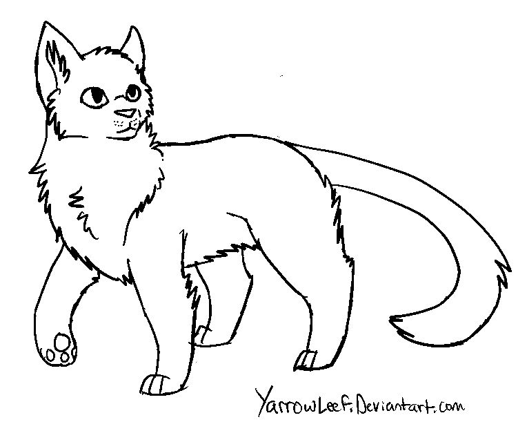 MS Paint Friendly Cat Base by YarrowLeef on DeviantArt