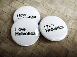 Helvetica badges