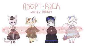 ADOPT PACK - Kitty lolita by OneRockJen