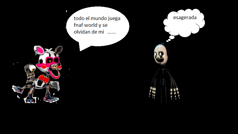 Adventure Nightmare Mangle! How come im not in fnaf world?!