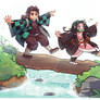 [C] Tanjiro and Nezuko - Over the Log (#2)