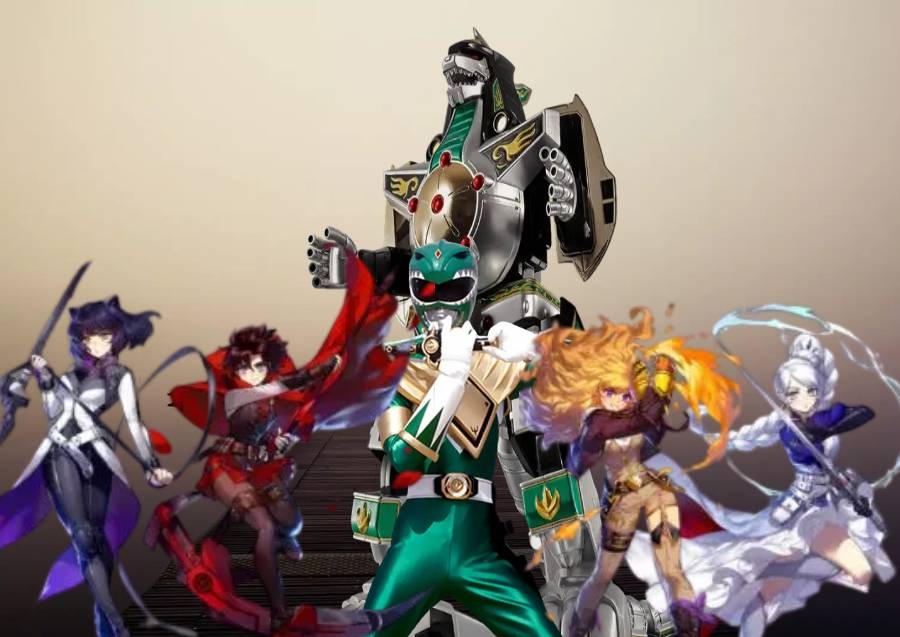 Team RWBY and Green Ranger by DerKaiser117 on DeviantArt