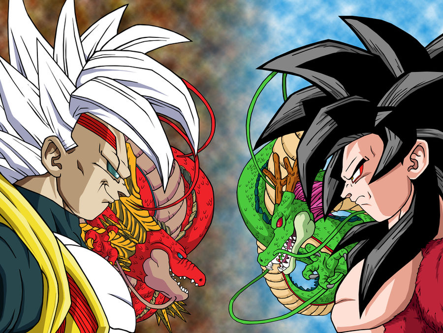 Markael Baby Vegeta VS Goku SSJ4 2 by Markael on DeviantArt