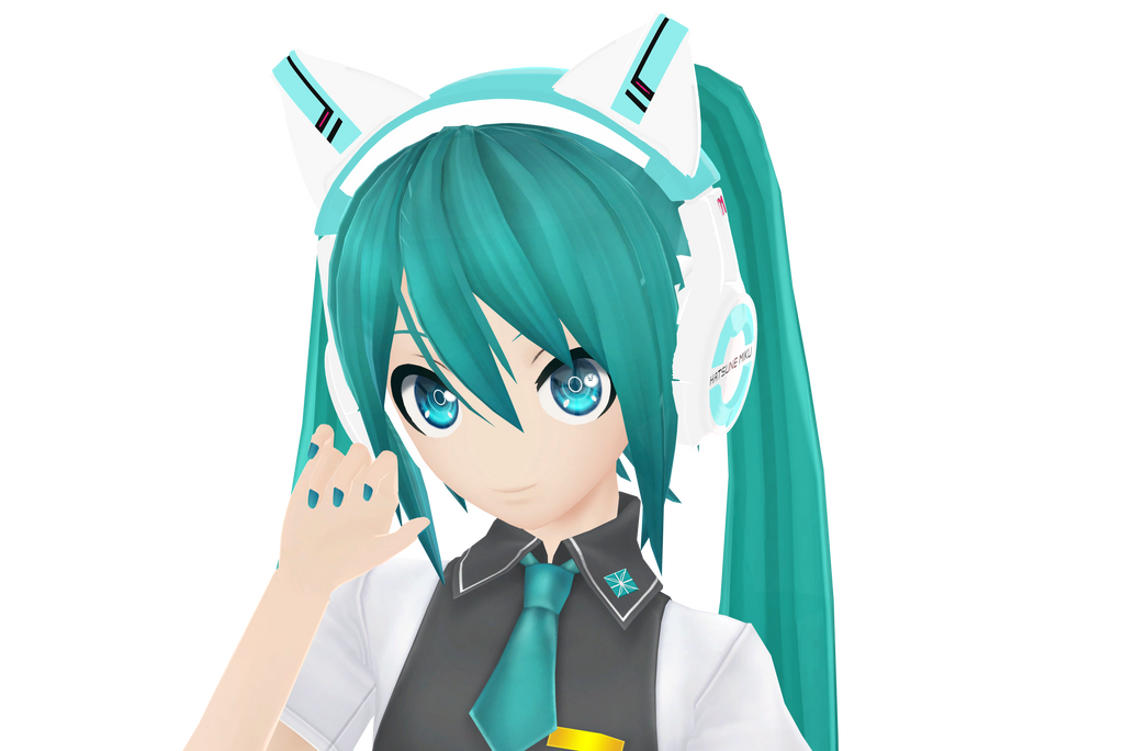 Yowu x Hatsune miku cat ear headphone by ym12232312 on DeviantArt