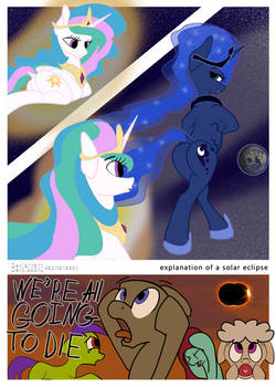 Explanation of a solar eclipse