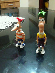 Fineas  Ferb key chains