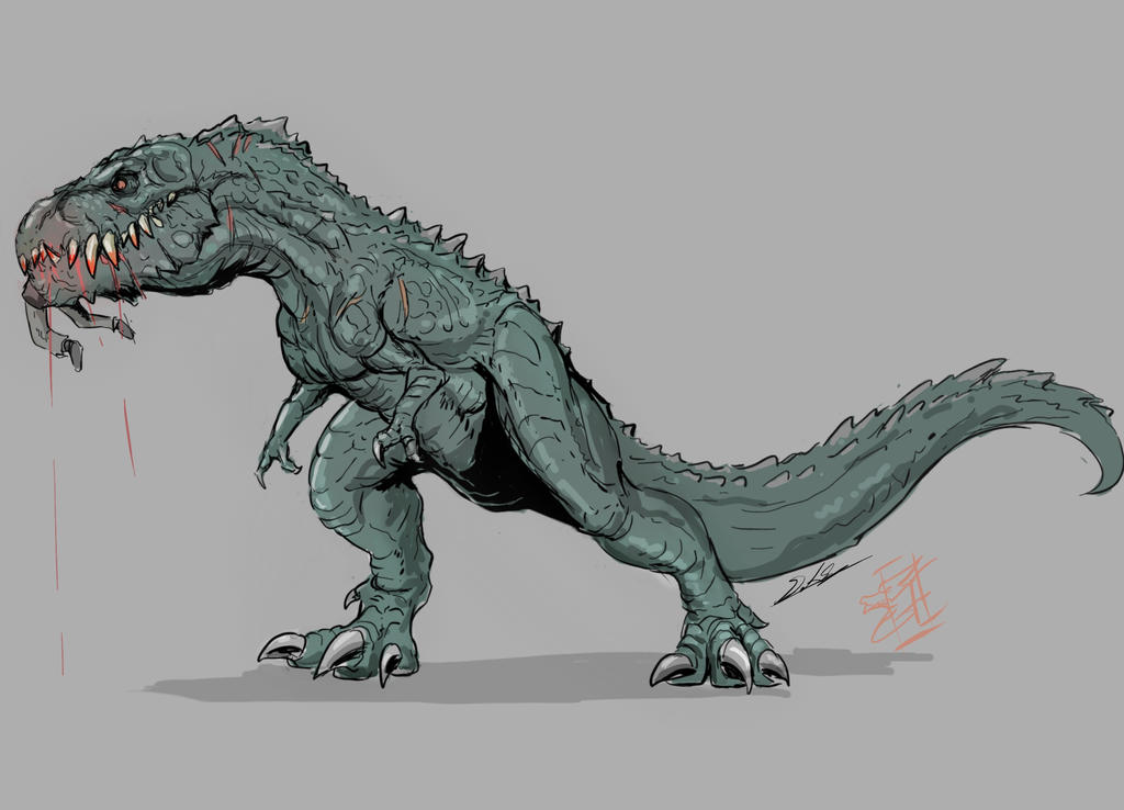 1977 T-Rex (man-eater) by Gabe-TKE on DeviantArt
