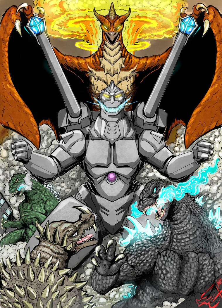 Godzilla Robot Rival Godzilla vs The Robot Monsters ( color) by Gabe-TKE on DeviantArt