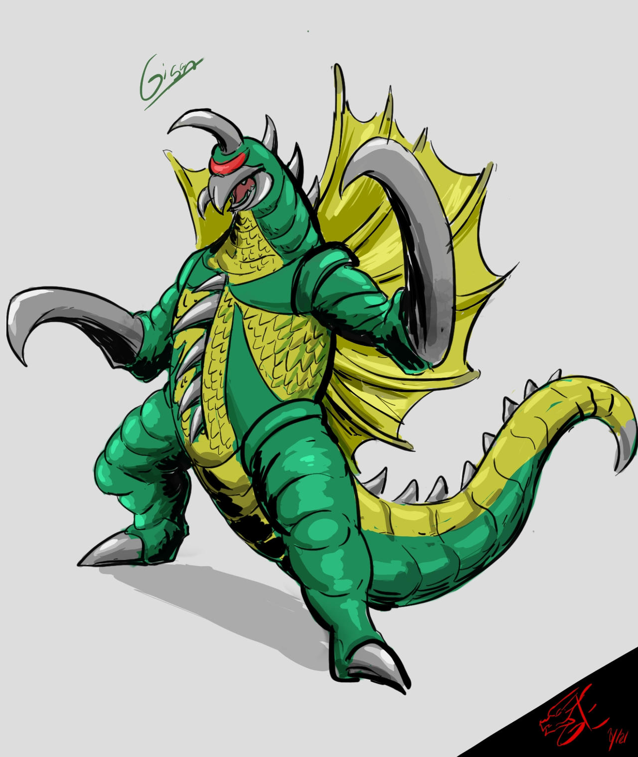 Commission: Gigan (sketch) by Gabe-TKE on DeviantArt