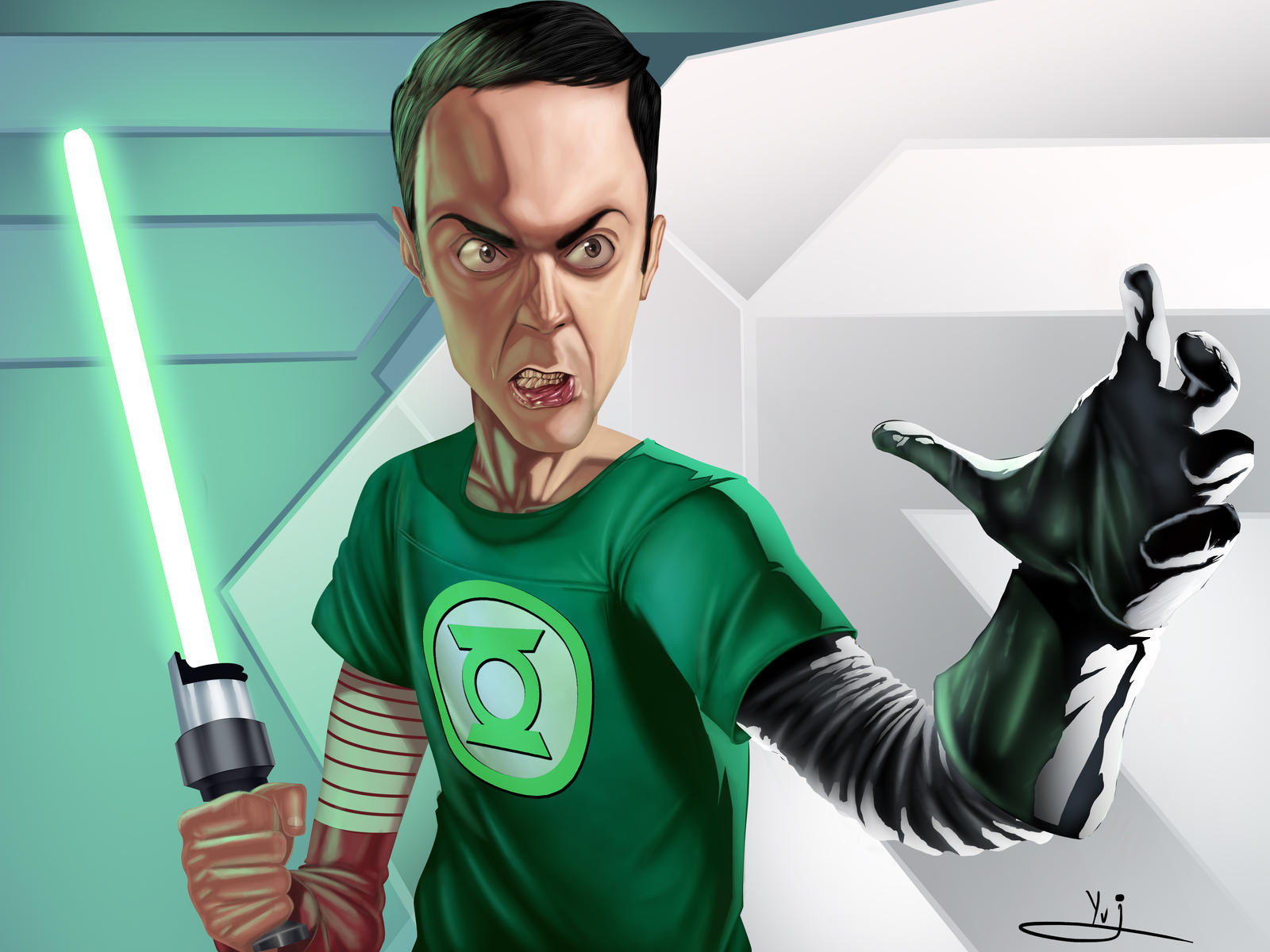 Sheldon Alienware The Big Bang Theory- sheldon cooper by yviart on DeviantArt