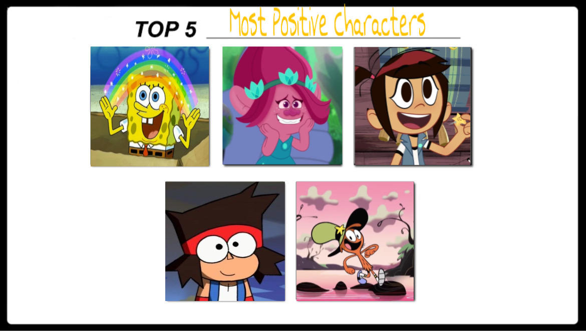 Positive Characters My Top 5 Most Positive Characters by WorldofAri on DeviantArt