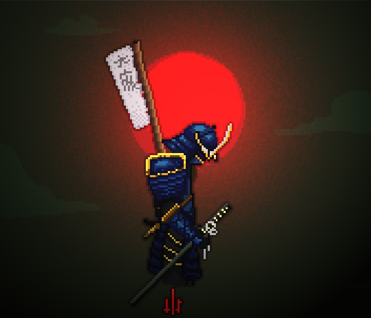 Samurai Mask Pixel Samurai Pixel Art by thalele on DeviantArt