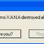 Xana error message