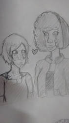 Human AU - Garnet and Pearl (Sketch)