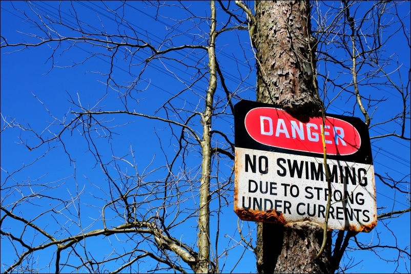 no swimming