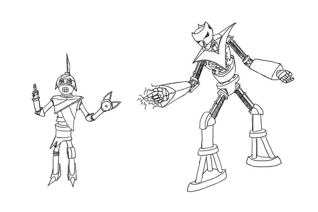 Verily overcomplicated Cutman and Elecman (b/w)