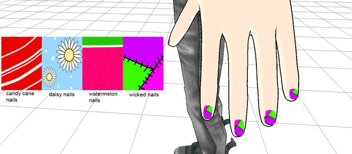 Mmd Nails Textures - Other on MMD-Mall - DeviantArt
