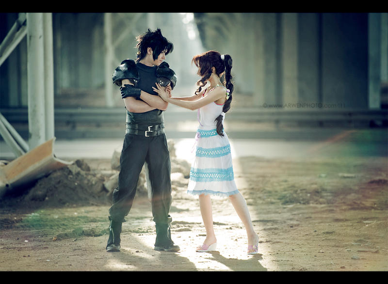 Oh, you - Zack and Aerith by Narga-Lifestream on DeviantArt