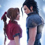 Aerith and Zack - Final Fantasy VII