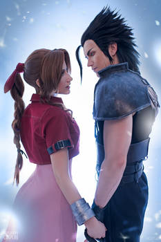 Aerith and Zack - Final Fantasy VII