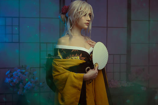 Ciri in kimono - The Witcher 3 cosplay