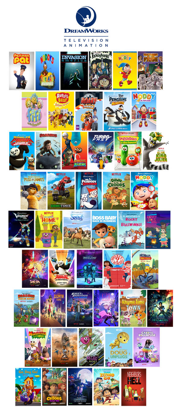 List Of Dreamworks Television Animation Series By Appleberries22 On