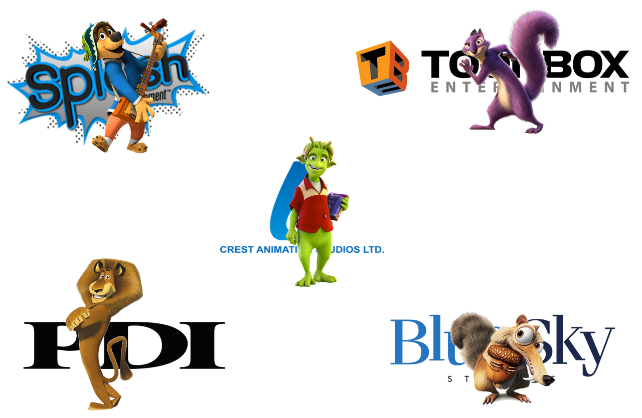 Minor Computer Animation studios mascots by Appleberries22 on DeviantArt