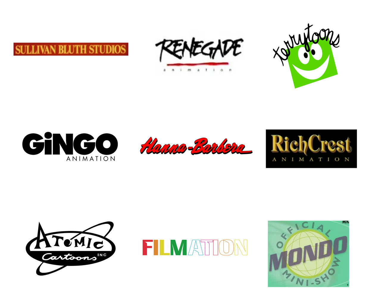 Nine Hand Drawn Animation Studio from 1990 to 1996 by Appleberries22 on ...