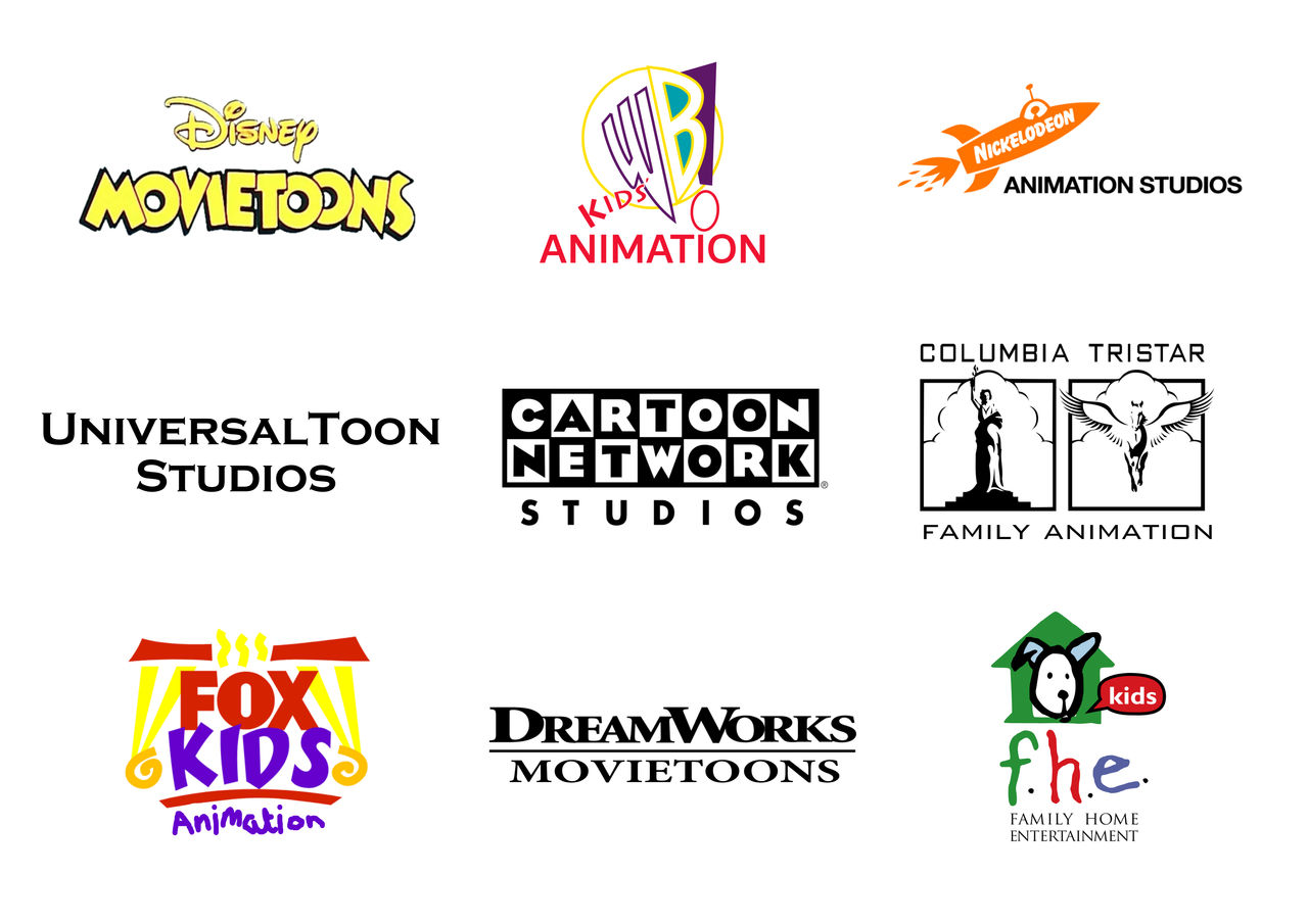 Nine Animation Studios from 1990 to 1996 by Appleberries22 on DeviantArt
