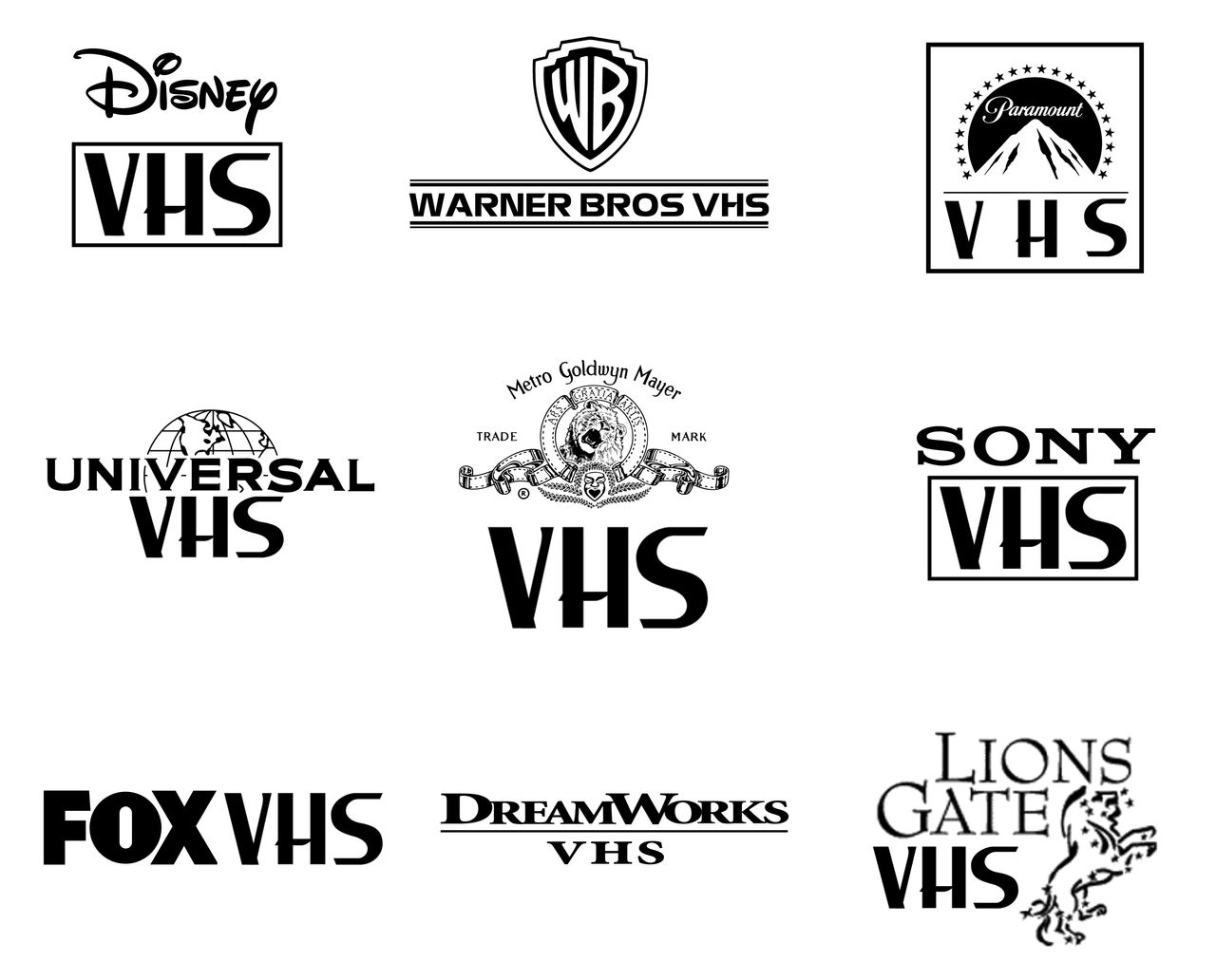 Nine VHS Labels from 1990-1996 by Appleberries22 on DeviantArt