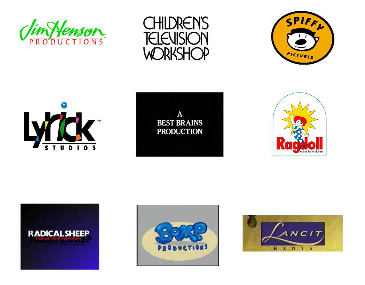 Bomp Productions Nine Puppet Companies from 1990-1996 by Appleberries22 on DeviantArt