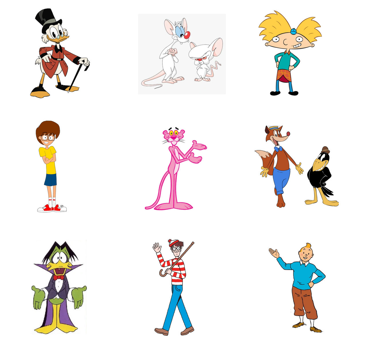 Nine Kids Networks from 1990-1996 Mascots by Appleberries22 on DeviantArt