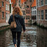 Walking Along the Canals of Bruges