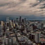 Seattle Cityscape from Space Needle