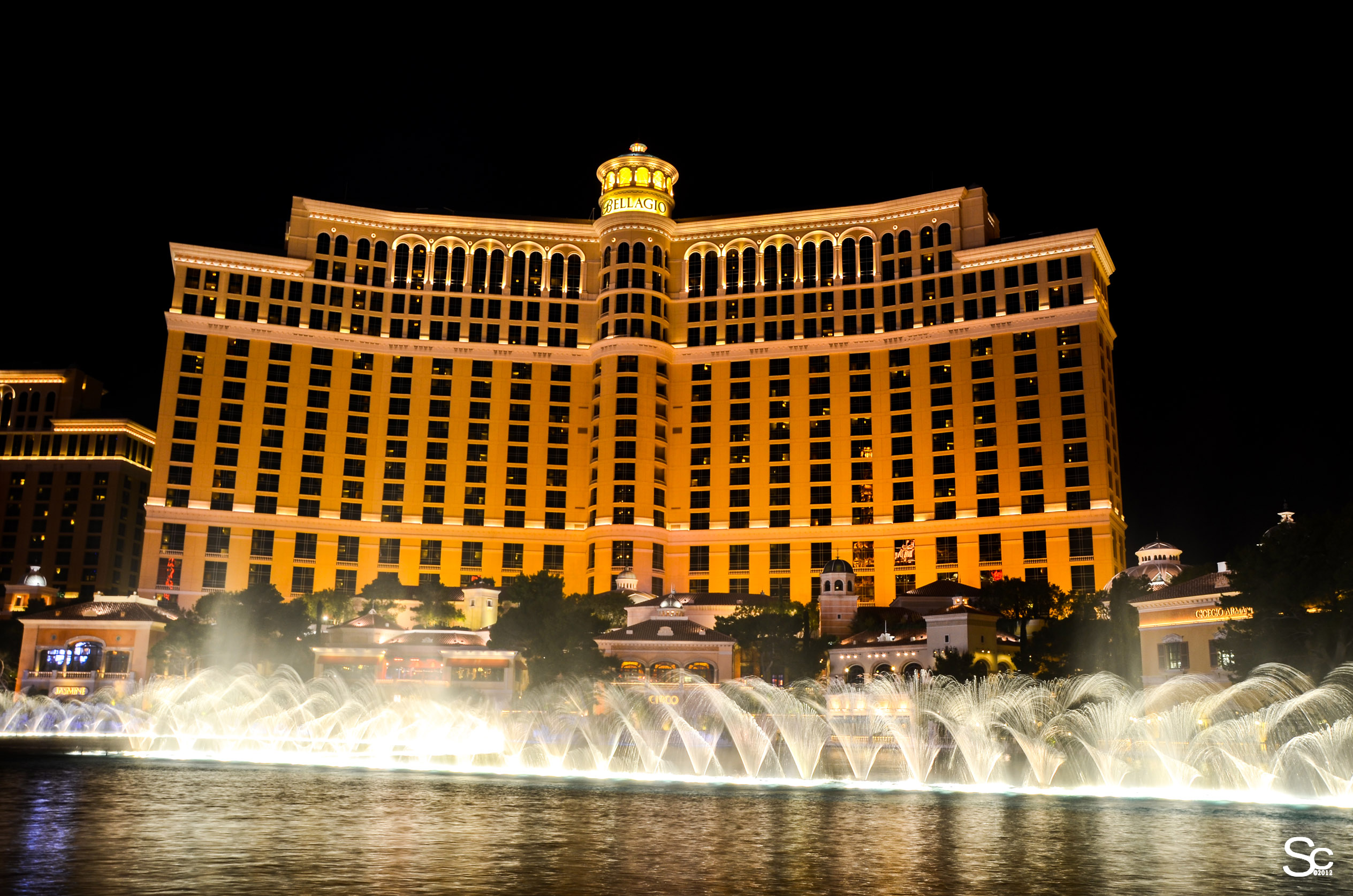 Bellagio Water shot