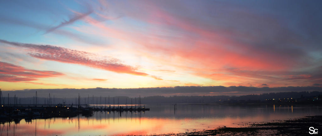 Sunset on the bay