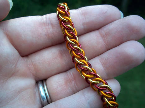 Girl on Fire Chainmail Bracelet