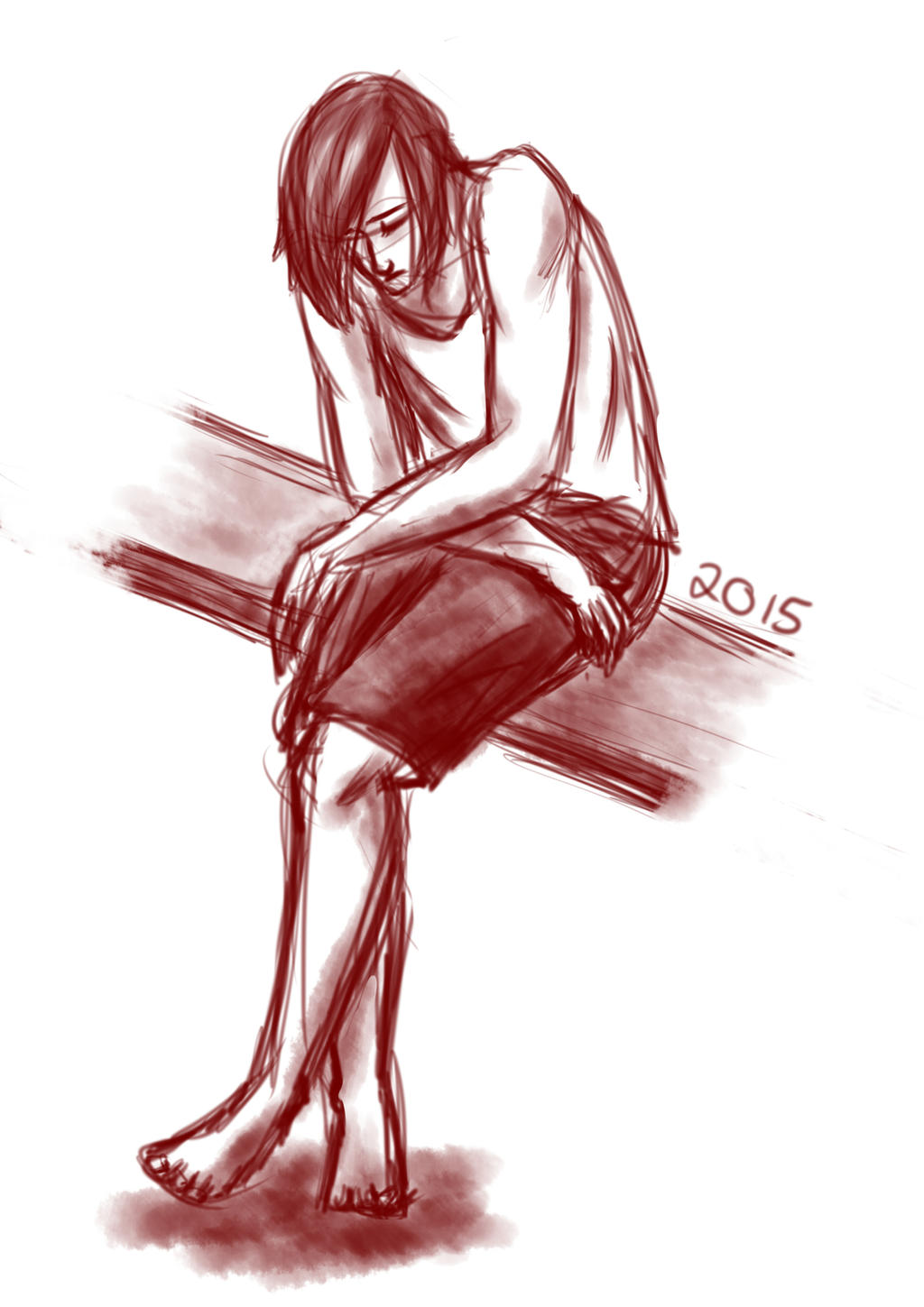 Sad Deviantart Side He's sad by magicismight7 on DeviantArt