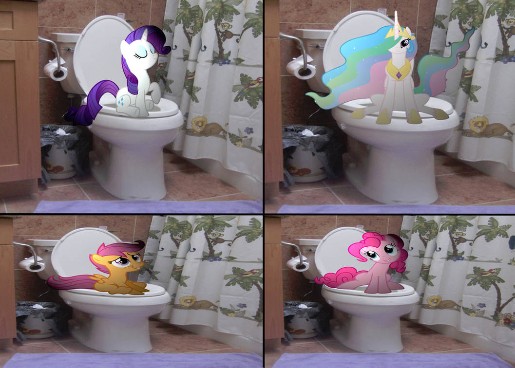 Mlp Rarity Poop Ponies on the potty by MetalGriffen69 on DeviantArt